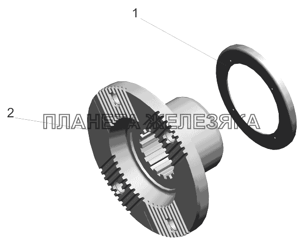 Фланец 54326-2402061-020 МАЗ-5440B9, 6430B9