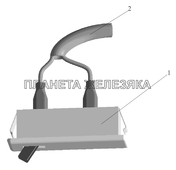 Установка фонаря освещения спального места МАЗ-551605