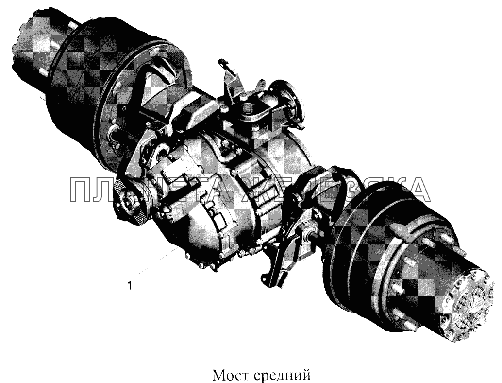 Мост средний МАЗ-5516А5