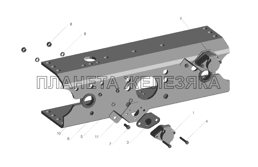 Установка розеток 63031-3700015 МАЗ-555142