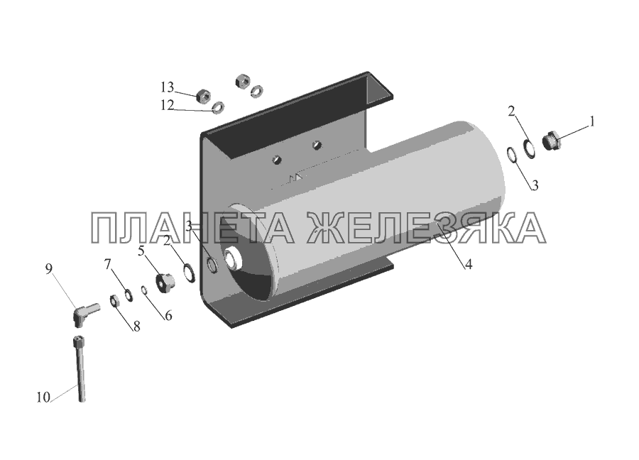 Ресивер регенерации МАЗ-555142