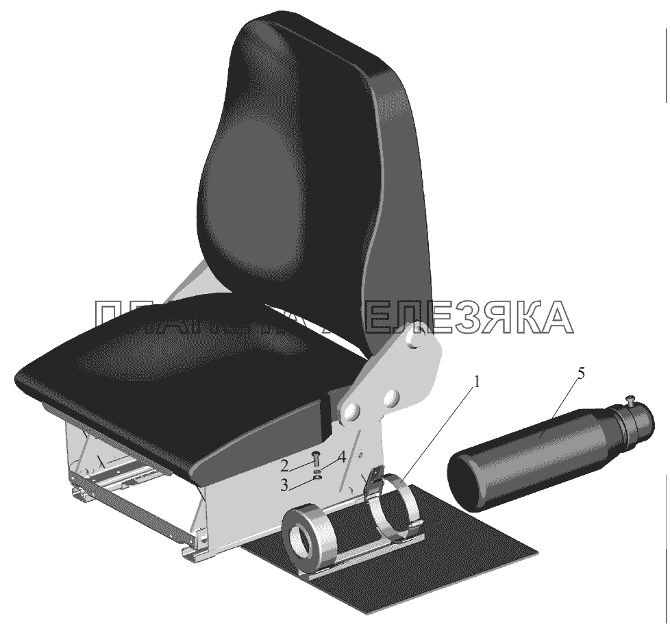 Установка огнетушителя 6501-3910040 МАЗ-631236