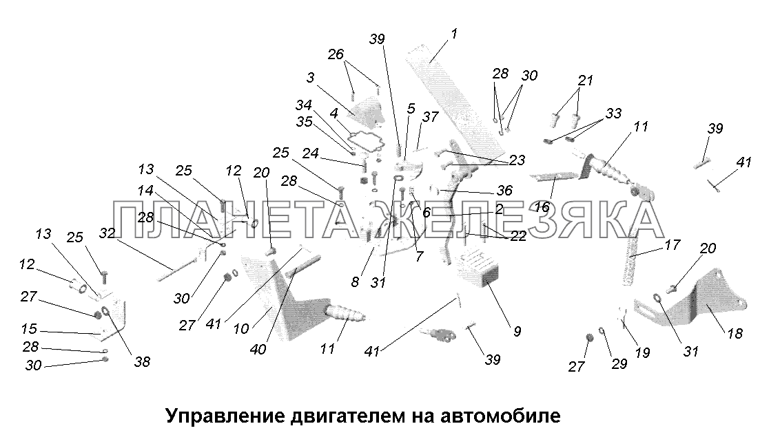 Система питания\Управление двигателем на автомобилях МАЗ-631705, 631708