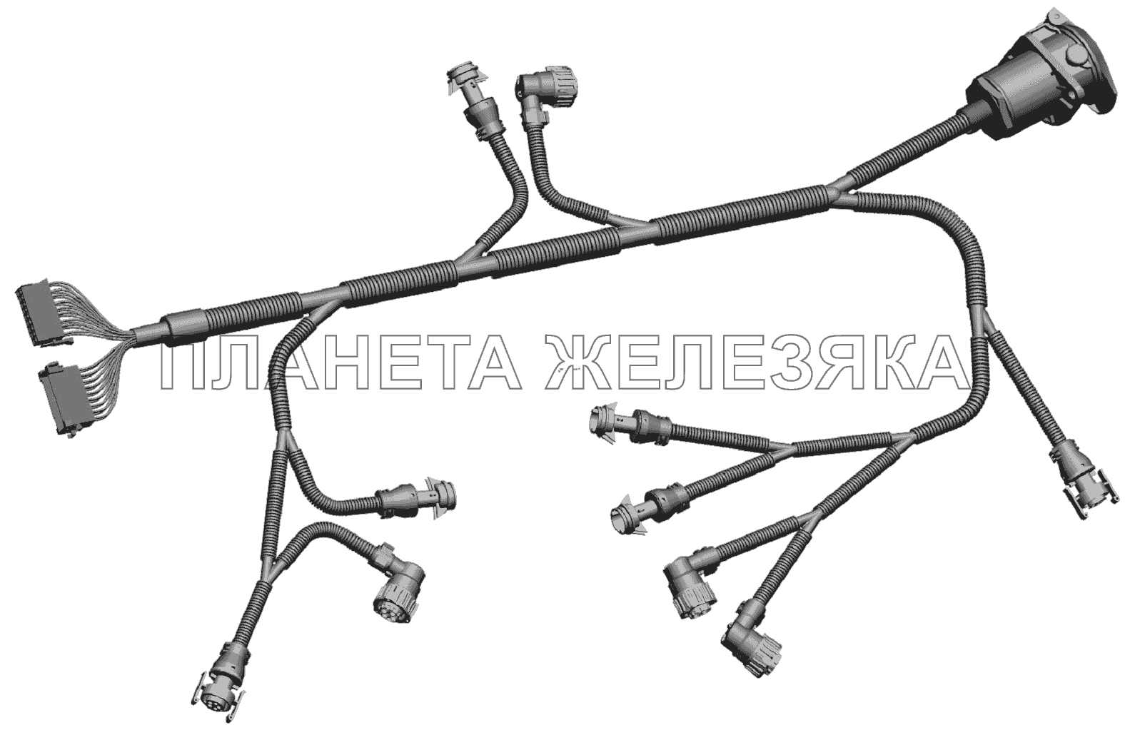 Жгут АБС по шасси 642208-3724760-010 МАЗ-6422, 5432