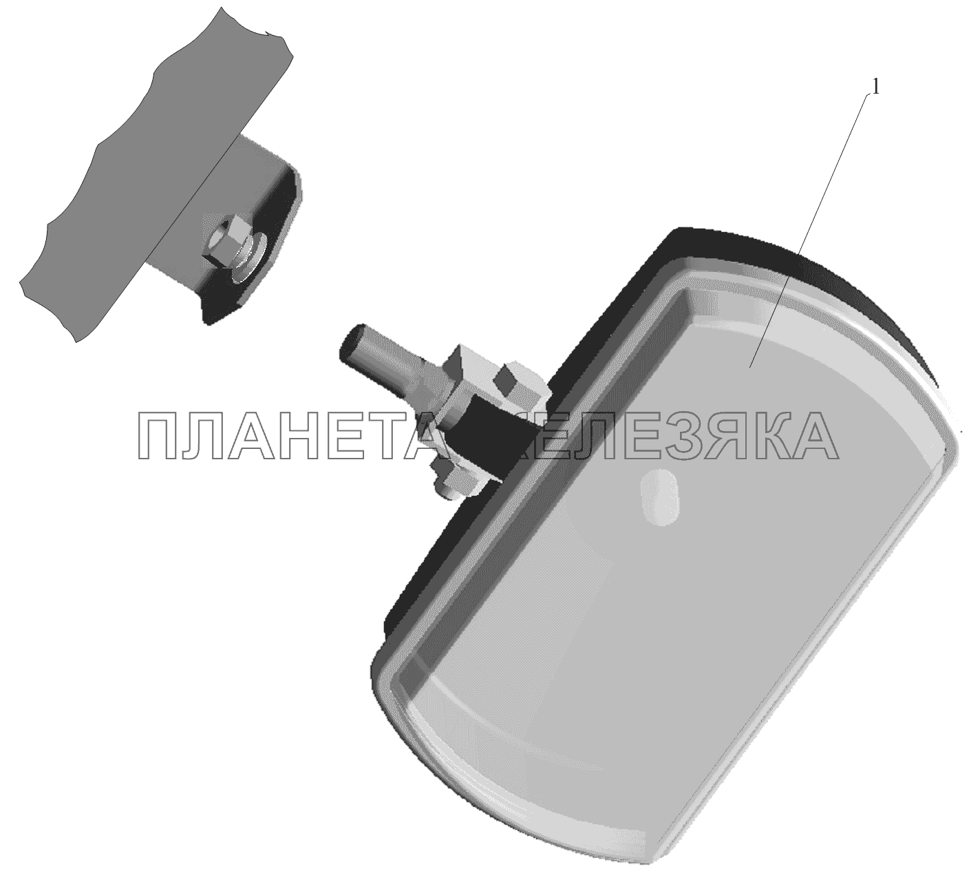 Установка противотуманной фары МАЗ-6430A8 (5440A8, 5440A5)