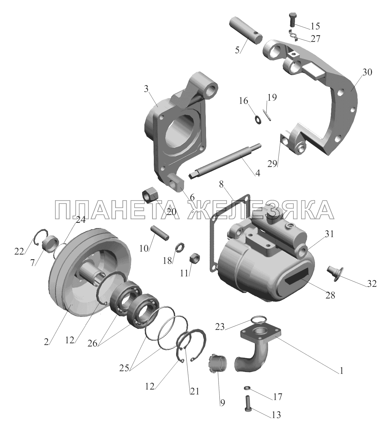 Насос 630300-3407010 (-700) МАЗ-6430A8 (5440A8, 5440A5)