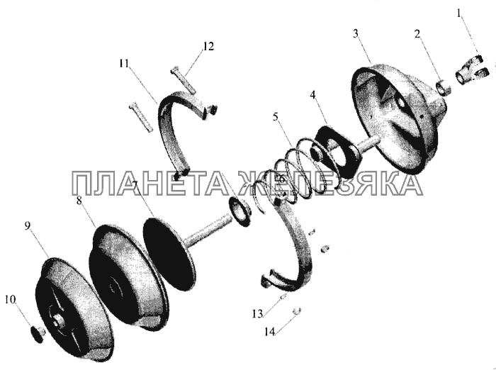 Камера тормозная МАЗ-643068