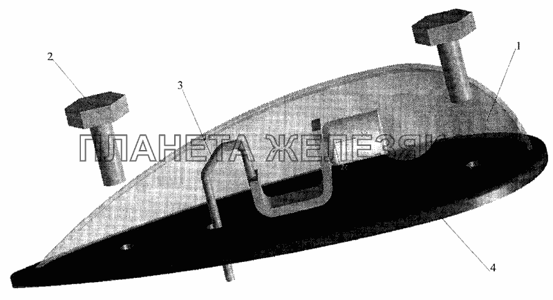 Установка фонаря автопоезда МАЗ-643068