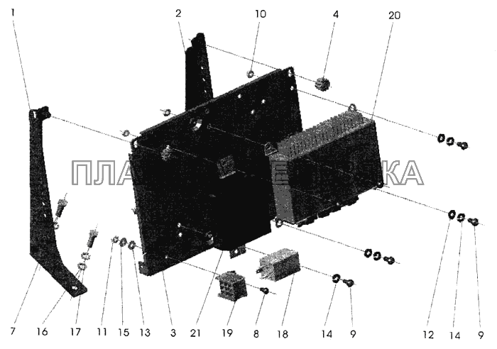 Установка электронных блоков на автомобилях МАЗ-544008/643008 МАЗ-643068