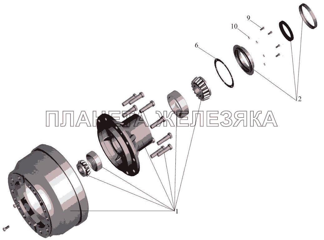 Ступица 6430-3103006-010 МАЗ-6501B9
