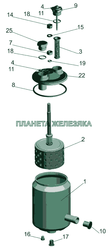 Бак масляный 5336-3410010-10 МАЗ-6501B9