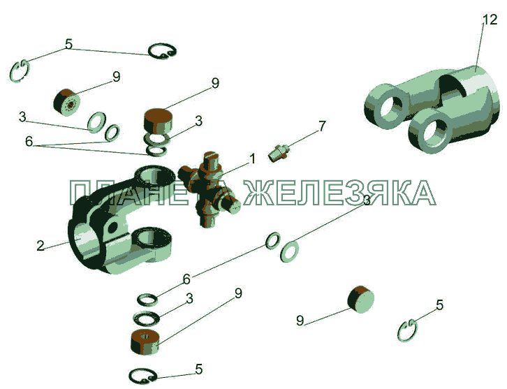 Шарнир карданный 6430-3444052-001 МАЗ-6501B9