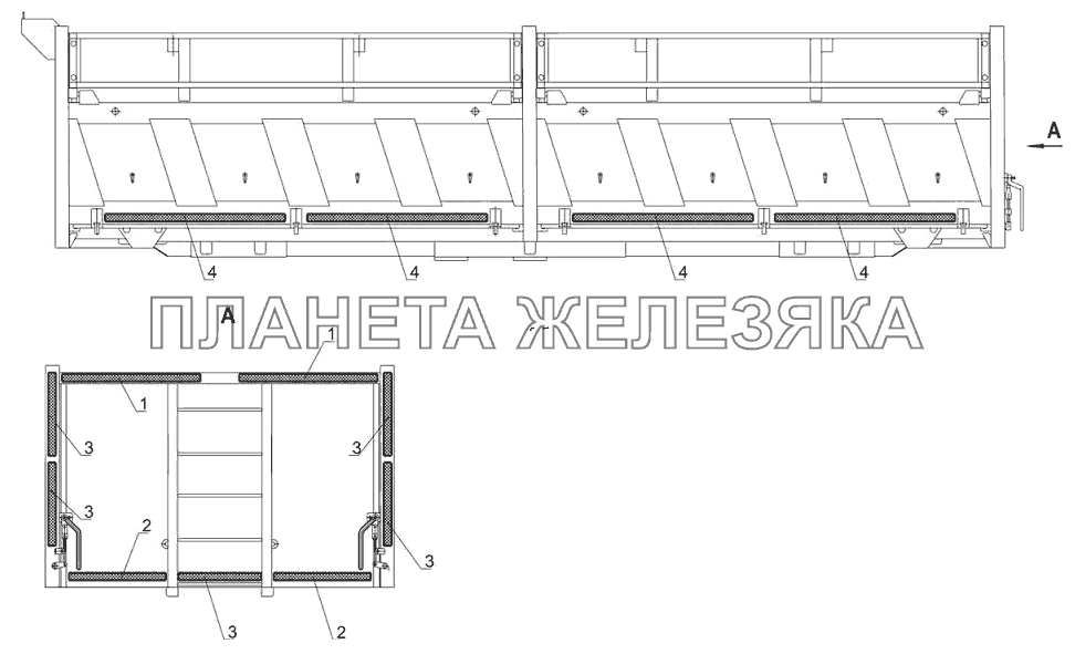 Установка светоотражающей маркировки 551608-8200002-010 МАЗ-6501B9