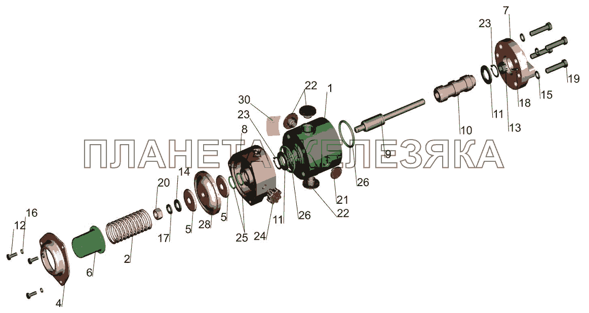 Клапан 555102-8607300 МАЗ-6501B9