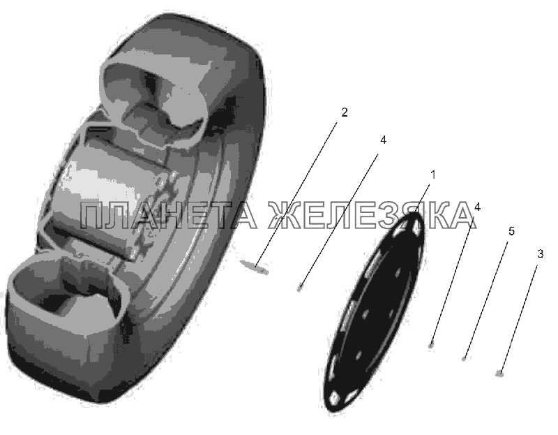 Установка шумопоглощающего колпака 5440-3104005 МАЗ-6516V8-520 (6516V8-540)