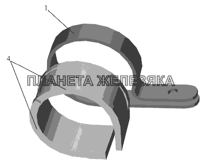 Кляммер 544020-8117052 МАЗ-6516V8-520 (6516V8-540)