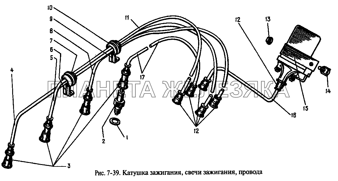 Катушка зажигания, свечи зажигания, провода Москвич-2335