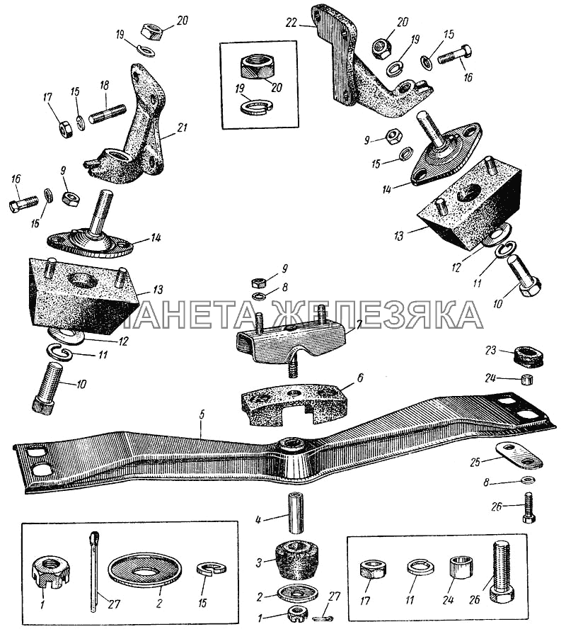 Подвеска двигателя Москвич-407
