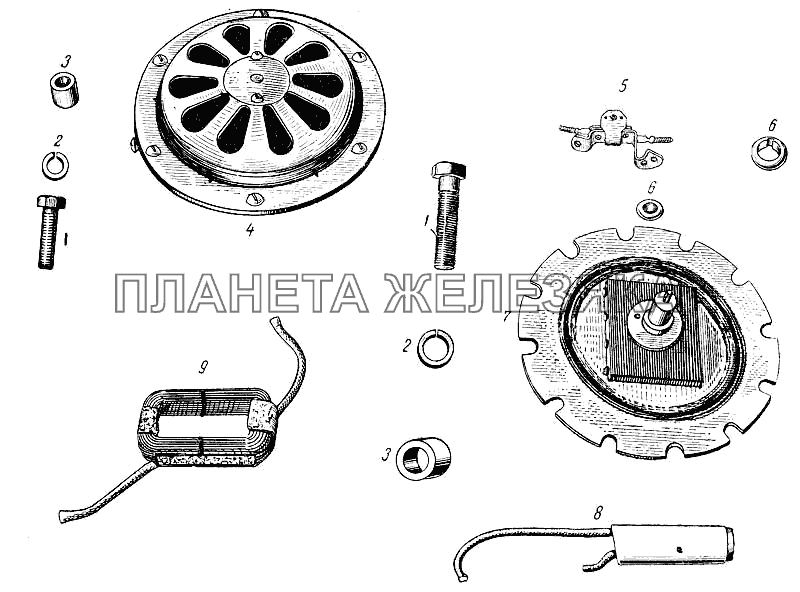 Звуковой сигнал Москвич-407