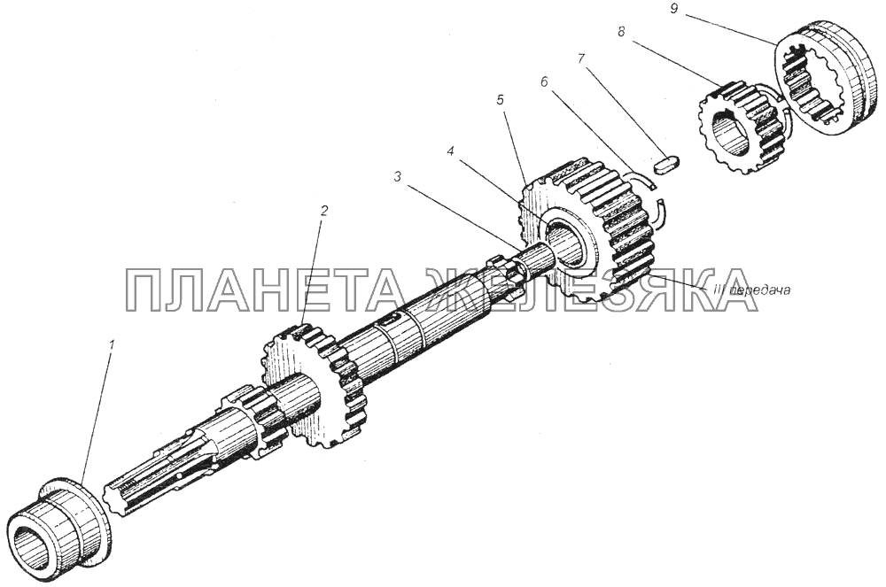 Вал первичный 082-1701 МТЗ-082