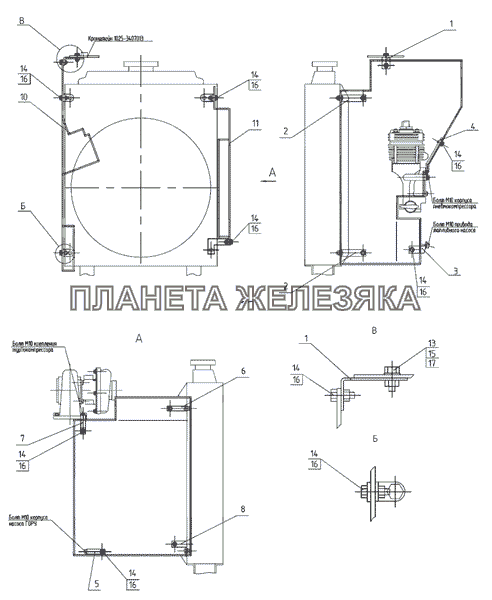 Ограждение вентилятора МТЗ-1021.3