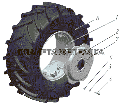 Колеса передние ведущие МТЗ-1021.3