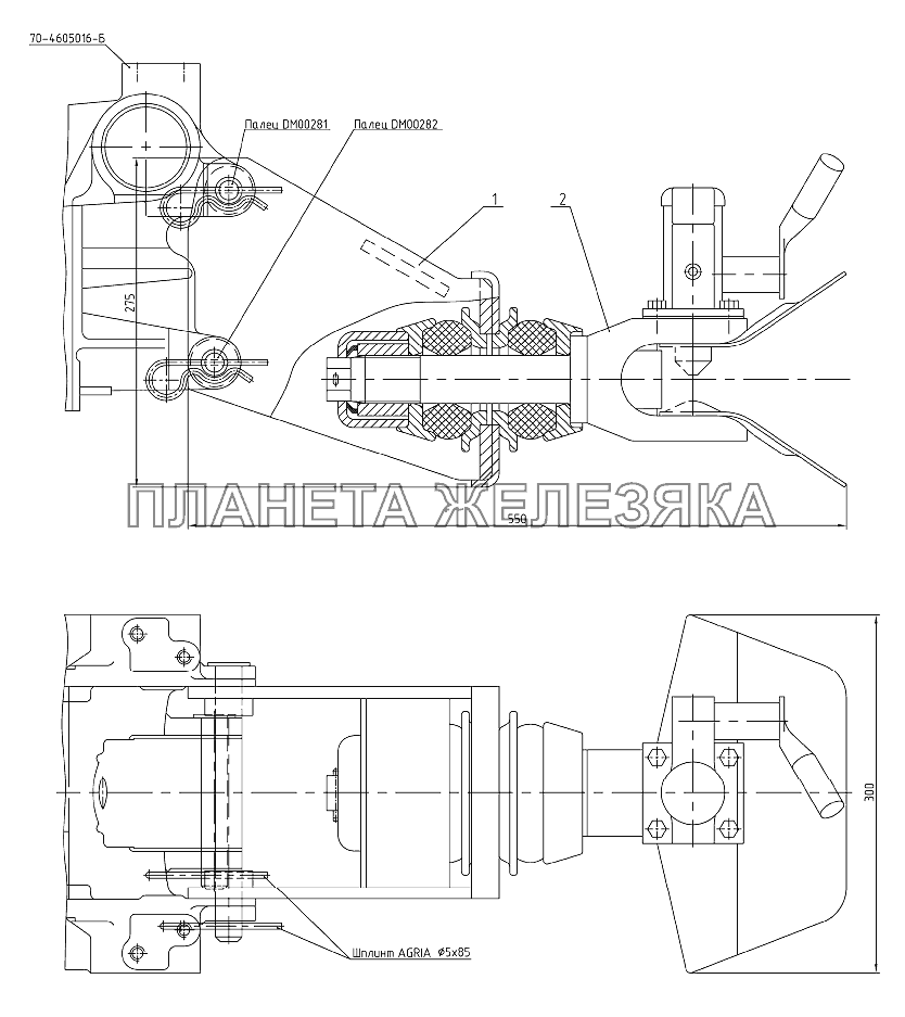 Устройство буксирное Беларус-1025/1025.2/1025.3