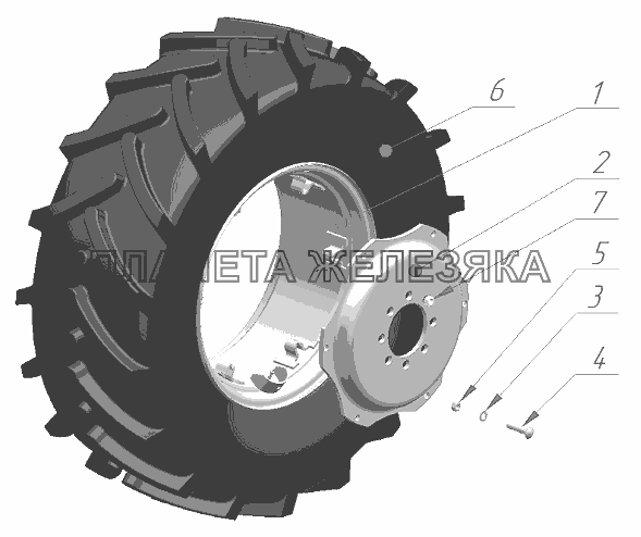 Колеса передние ведущие Беларус-1025/1025.2/1025.3