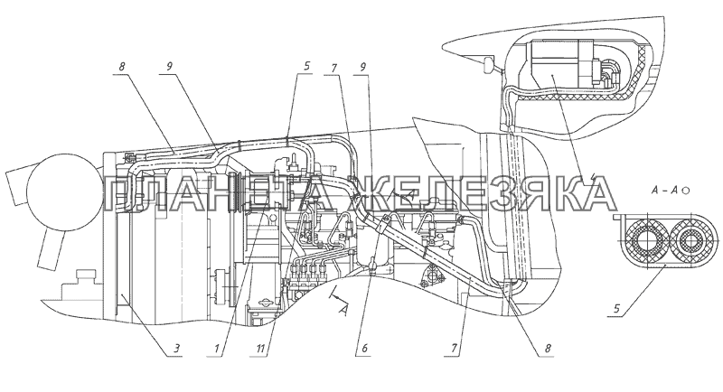 Установка кондиционера МТЗ-1025.4