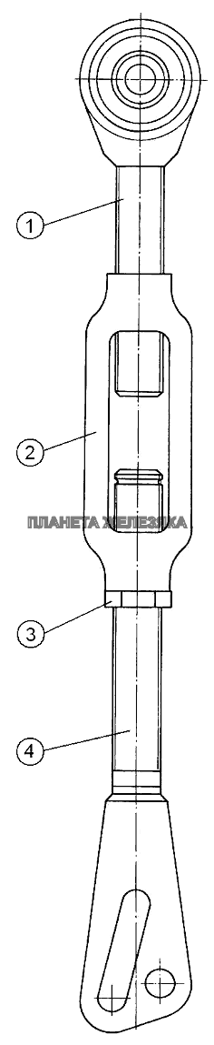 Гидросистема раздельно-агрегатная. Раскос МТЗ-1221 (2009)