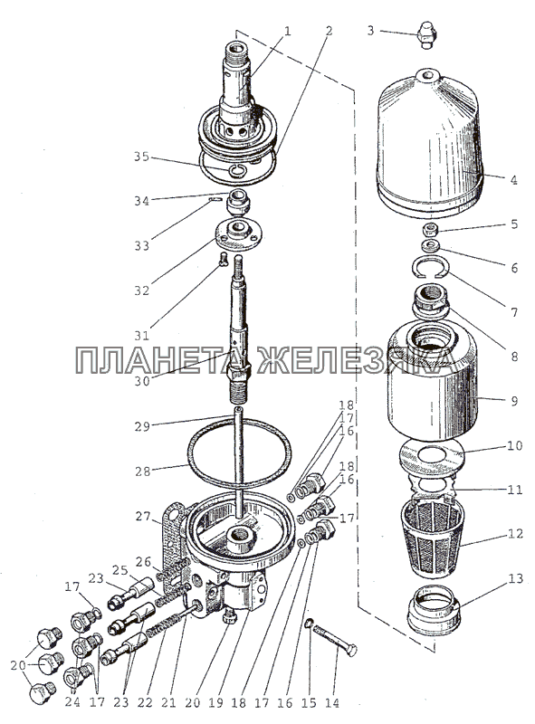 Фильтр-распределитель МТЗ-1523.4
