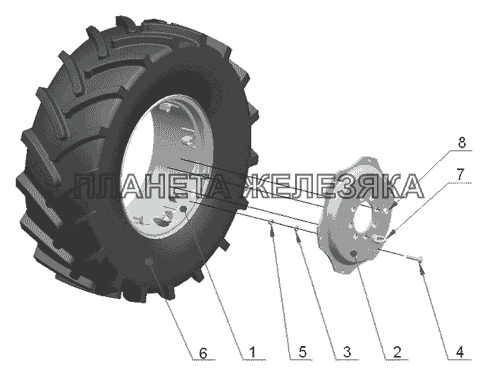 Колеса передние ведущие МТЗ-1523.4