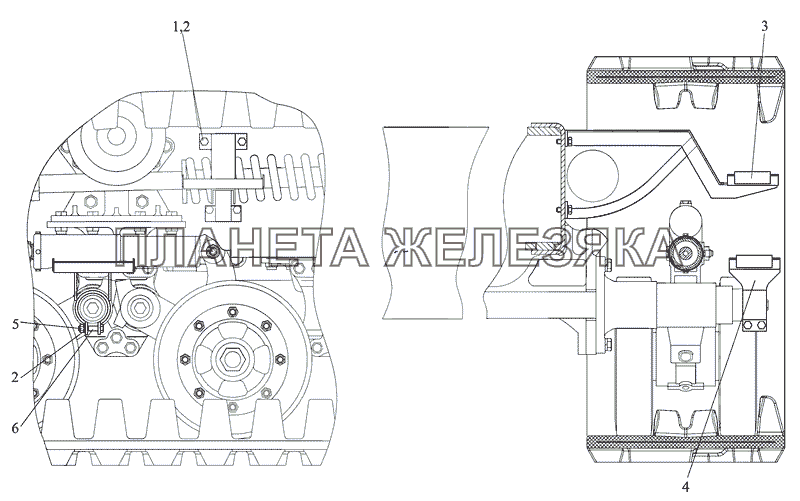 Установка подножек МТЗ-2103