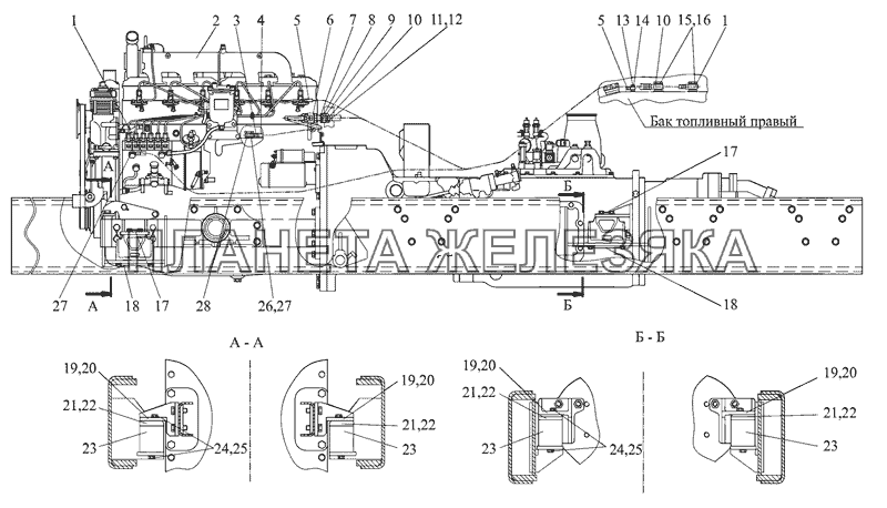 Установка силовая МТЗ-2103