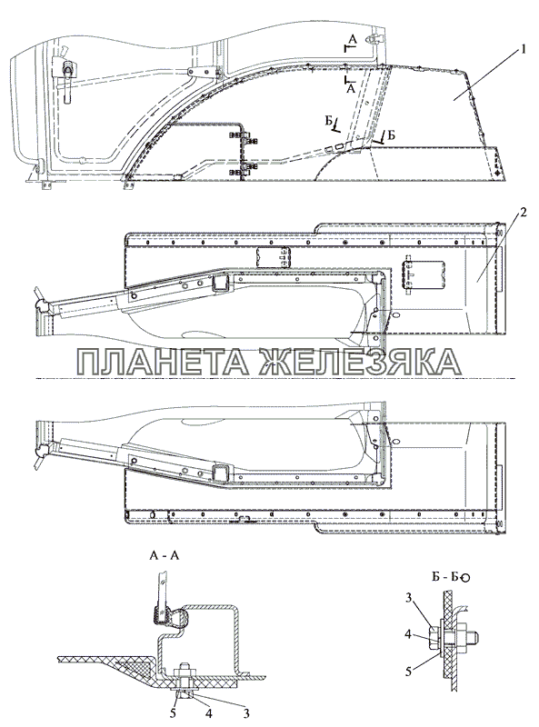 Установка крыльев МТЗ-2103