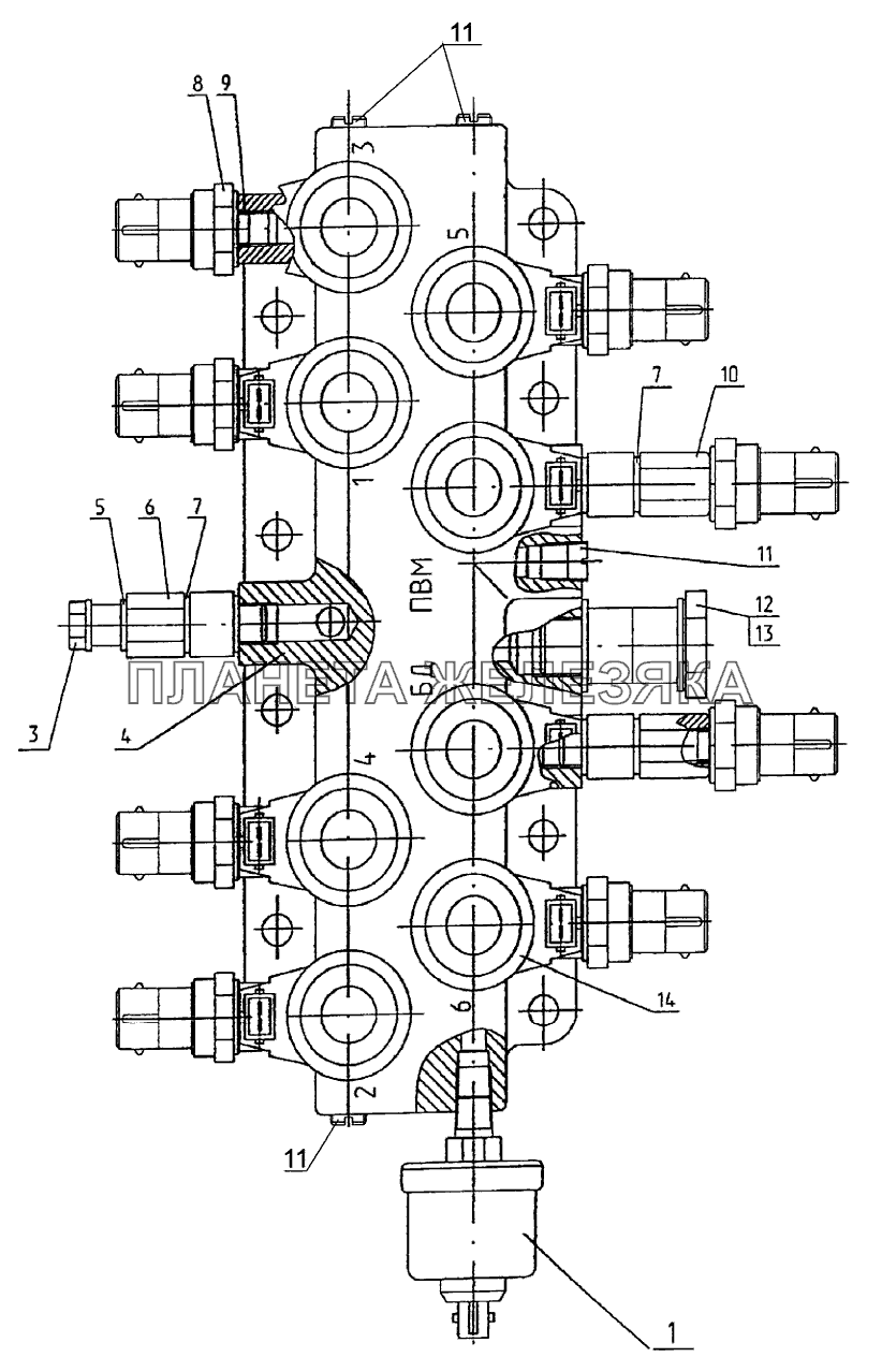 Распределитель Беларус-3022ДЦ.1