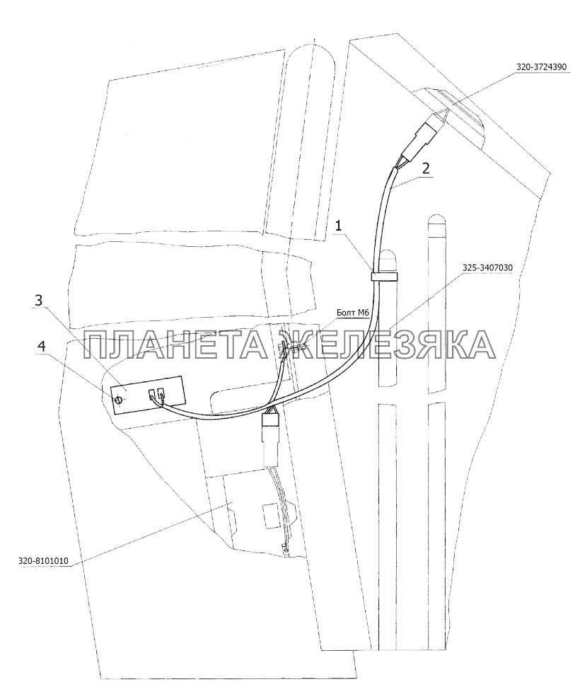 Электрооборудование отопителя МТЗ-310, 320, 321