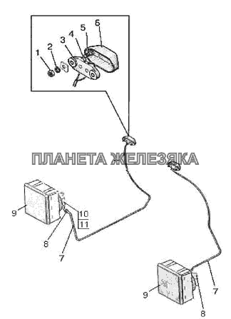 Установка фар дорожных МТЗ-570