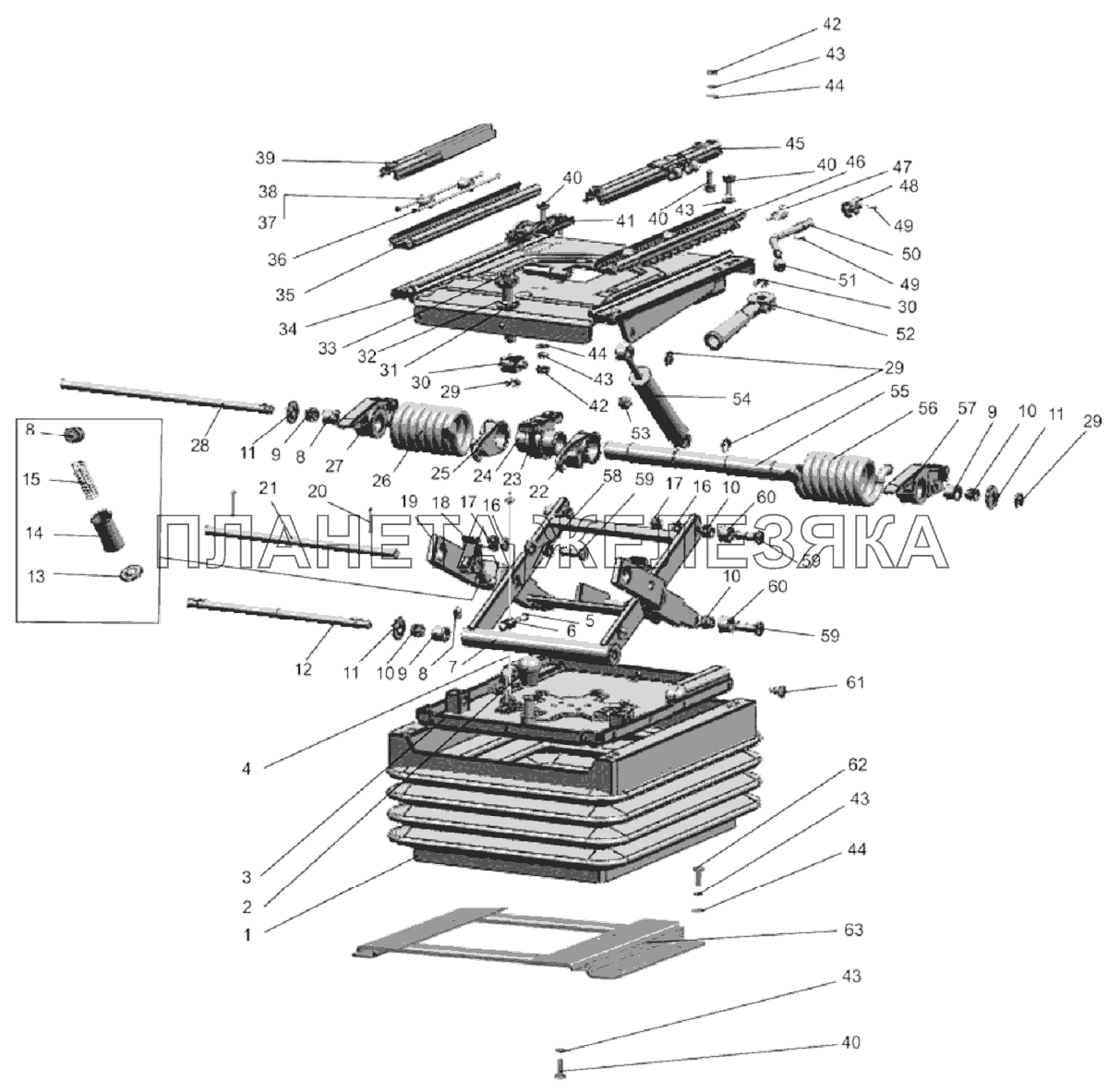 Подвеска сиденья Беларус-892