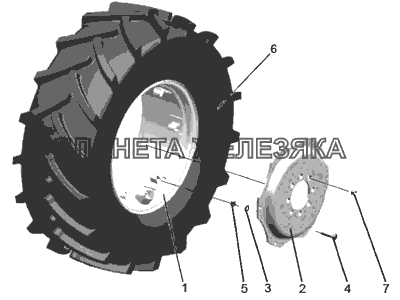 Колеса передние ведущие МТЗ-920.4/952.4