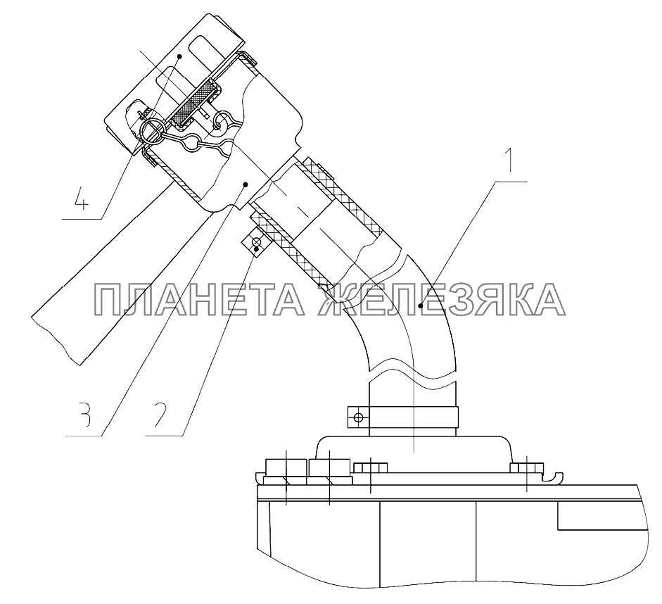 Установка горловины заливной Беларус-922.3 / 922.4
