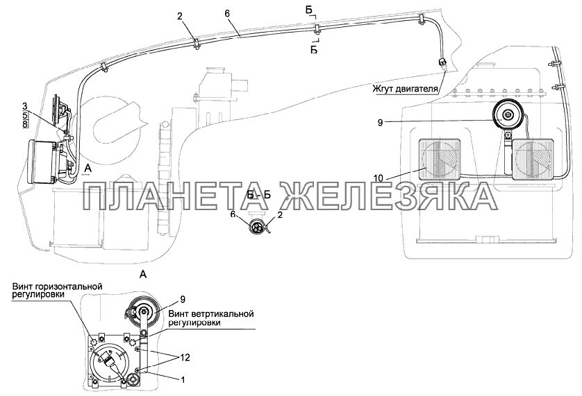 Установка фар дорожных Беларус-922.5