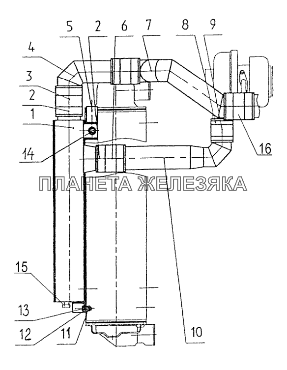 Установка охладителя Беларус-923.5