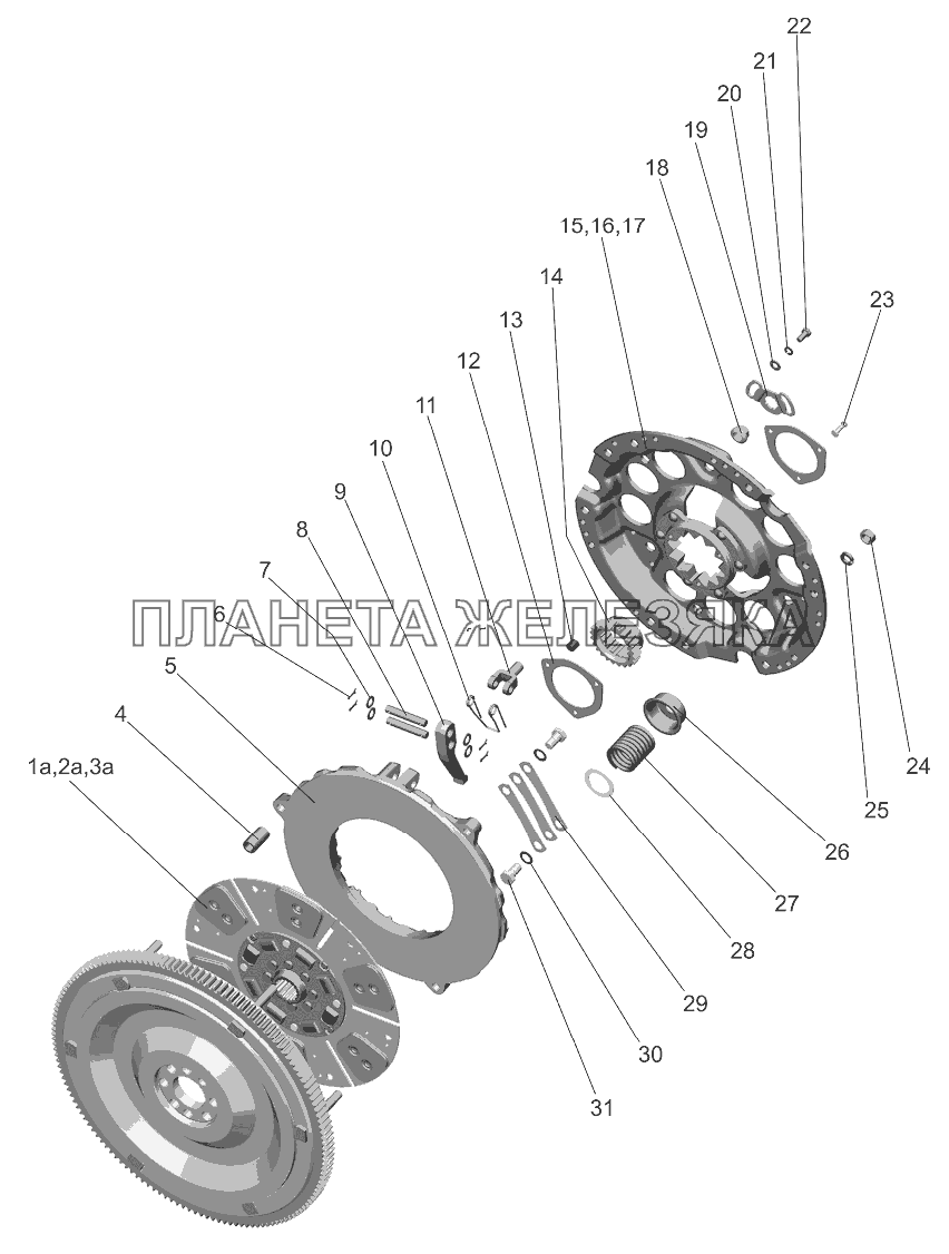 Установка сцепления 240-1005009-06 Беларус-952.5