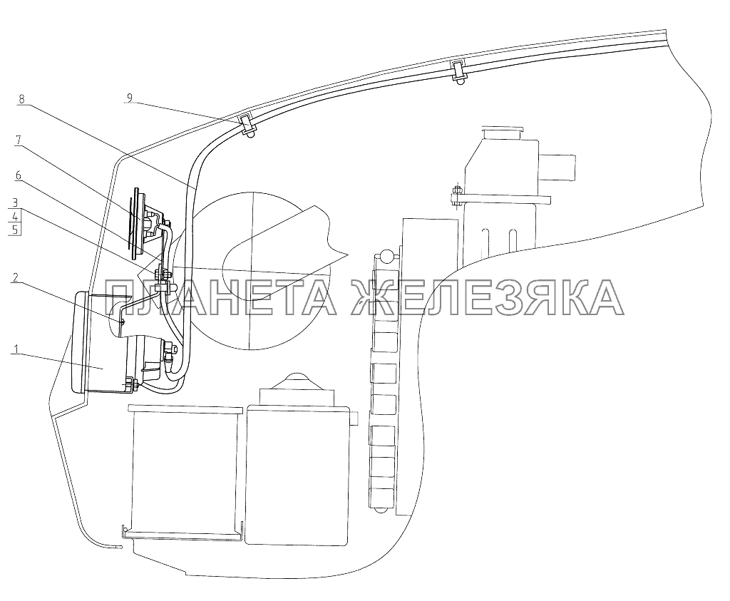Установка фар дорожных Беларус-952.5