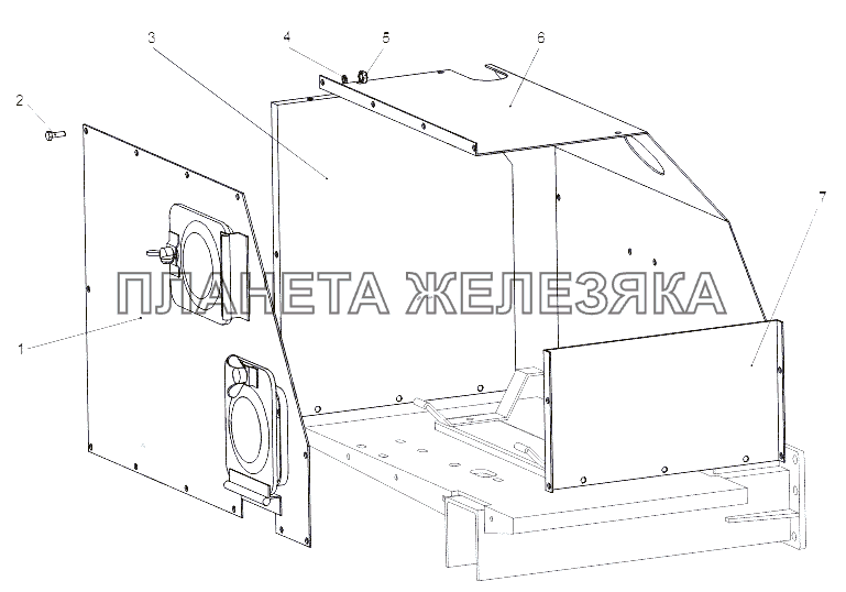 Защитные листы подогревателя (ПЖД) МЗКТ-65151 
