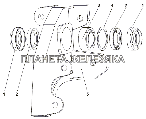 Кронштейн 69237-3519268, 69237-3519269 МЗКТ-65151 