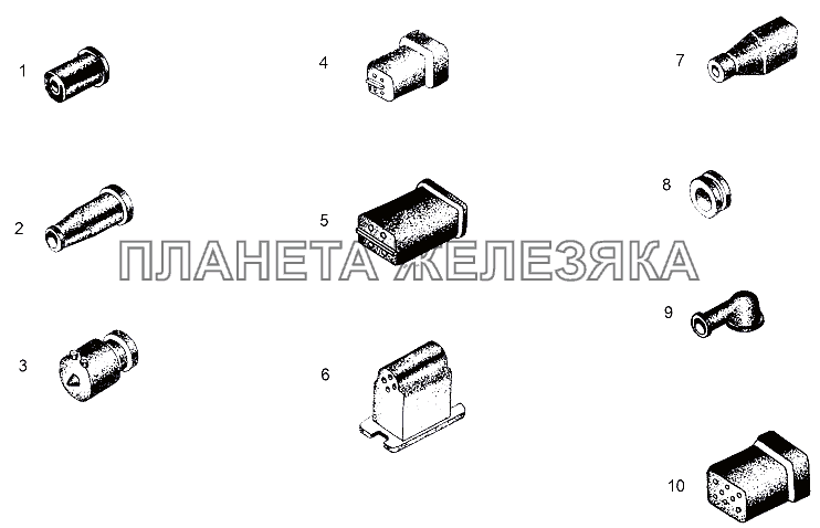 Резино-технические изделия электрооборудования МЗКТ-65151 