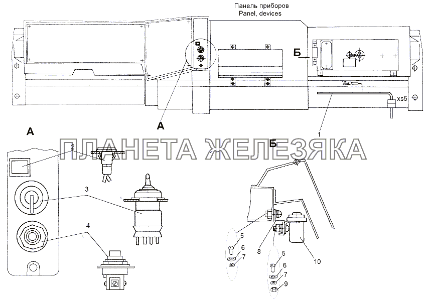 Установка электрооборудования подогревателя МЗКТ-65151 