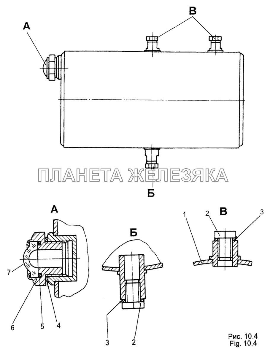 Бачок топливный 65158-1015420 МЗКТ-65158